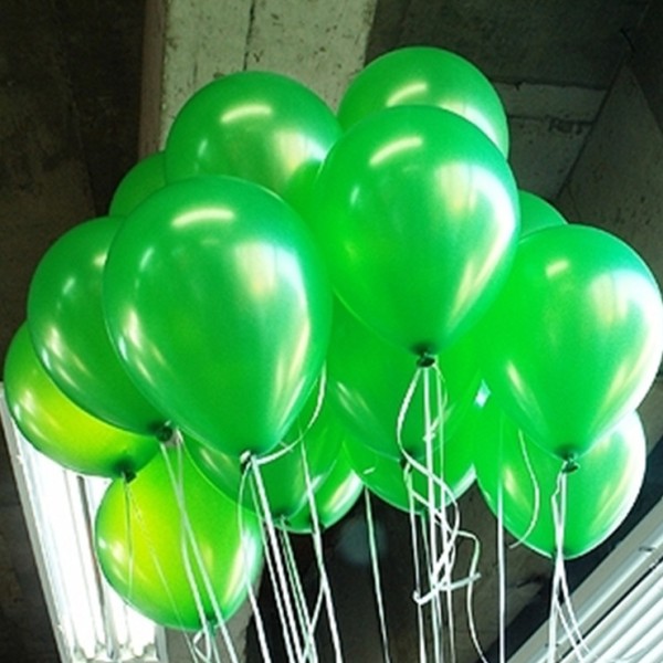 Гелиевые шарики Зелёный металлик