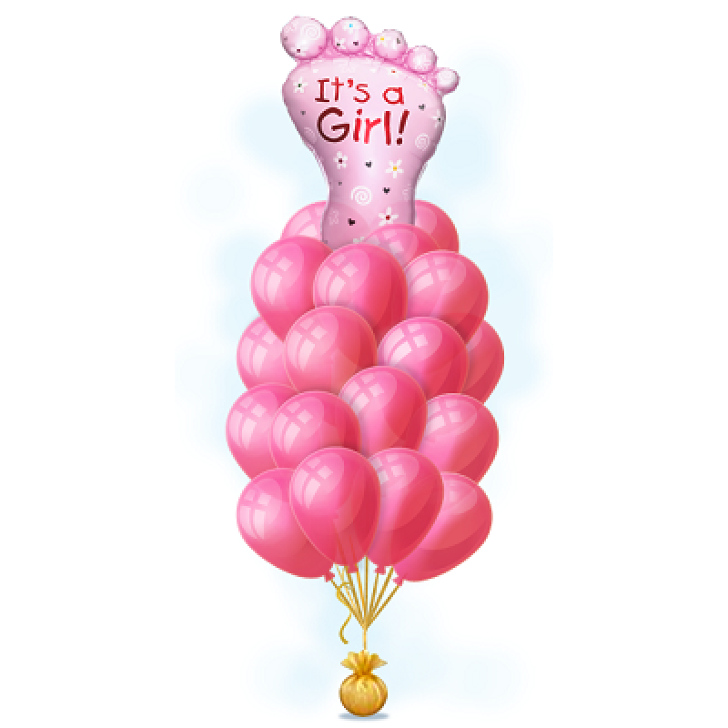 Гелиевые шарики Пяточка девочки