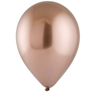 Гелиевый шар 30 см Хром Сатин Rose Copper