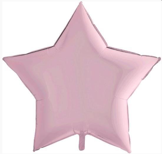 Шар в форме звезды 81 см "Розовый"