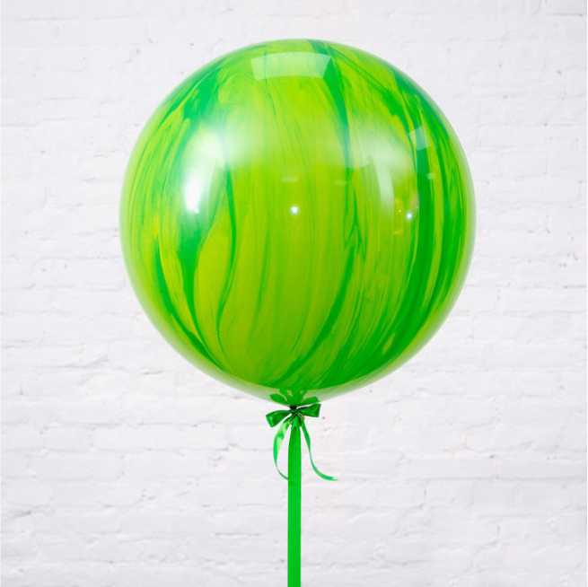 Гелиевый шар 90 см "Агат Зелёный"