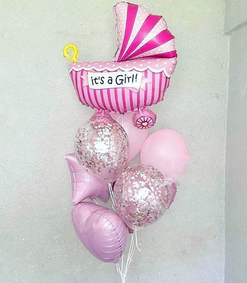 Гелиевые шарики для девочки