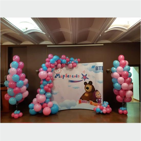 Фотозона из шаров для детского праздника в Больнице
