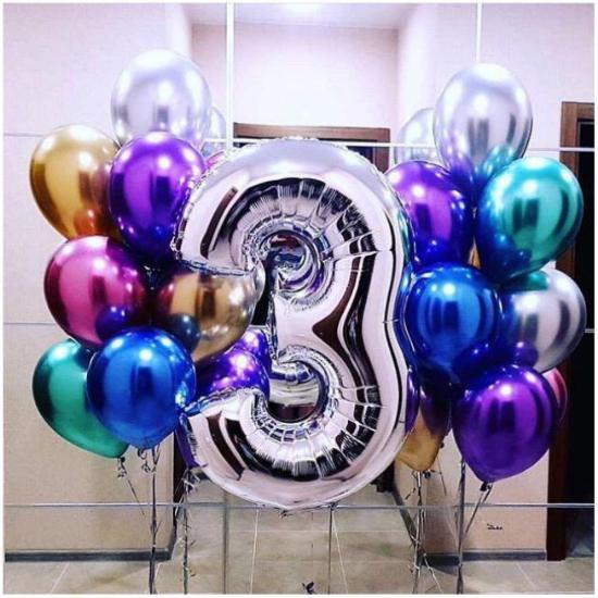 Композиция шаров на день рождения 3 года