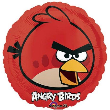Фольгированный круг Angry Birds Рэд