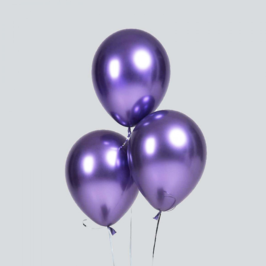 Гелиевые шарики Фиолетовый хром