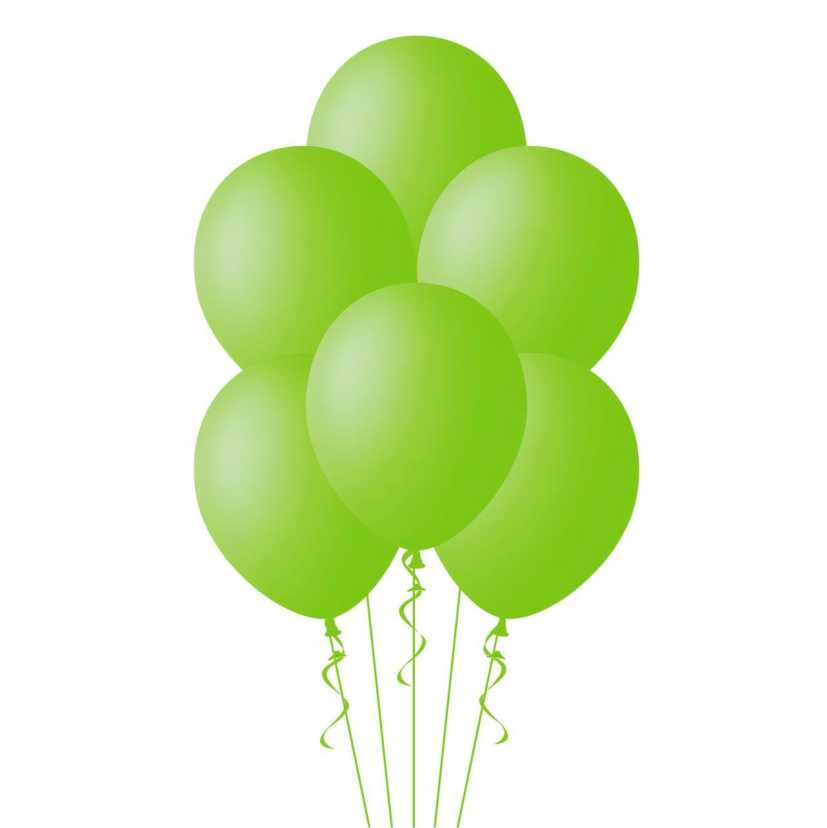 Гелиевые шарики "Зелёный" пастель