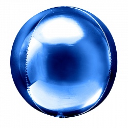 Шар 20''/51 см Сфера 3D, Синий, 1 шт