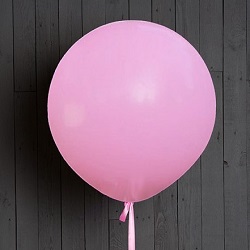Большой гелиевый шар 45 см "Светло розовый"