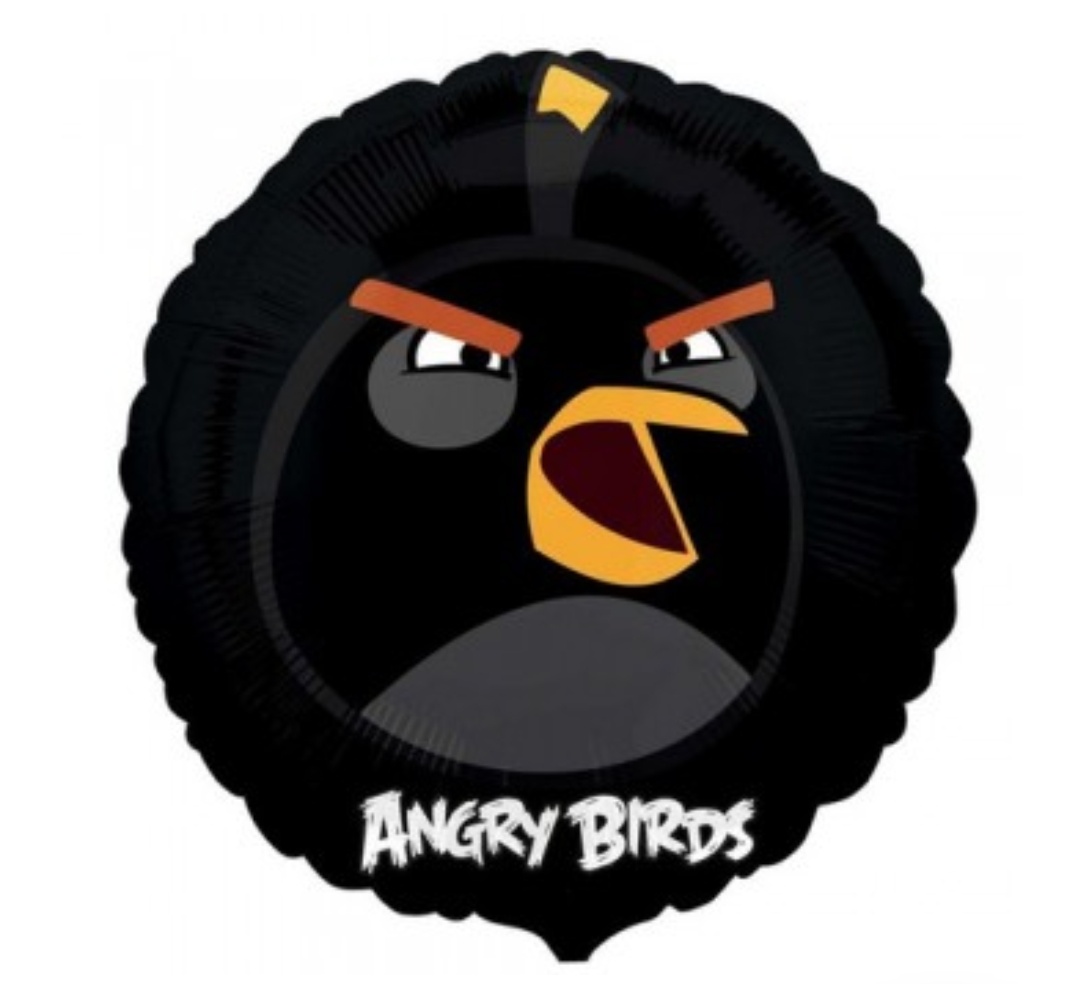 Шарики "angry birds" черный