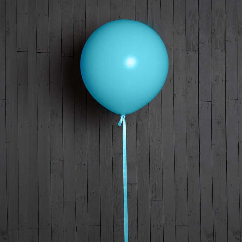 Большой гелиевый шар 45 см "Голубой"