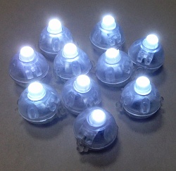 Светодиоды для гелиевых шаров круглые свет "Белый"