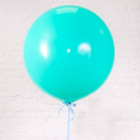 Большой воздушный шар 50 см цвет Тиффани
