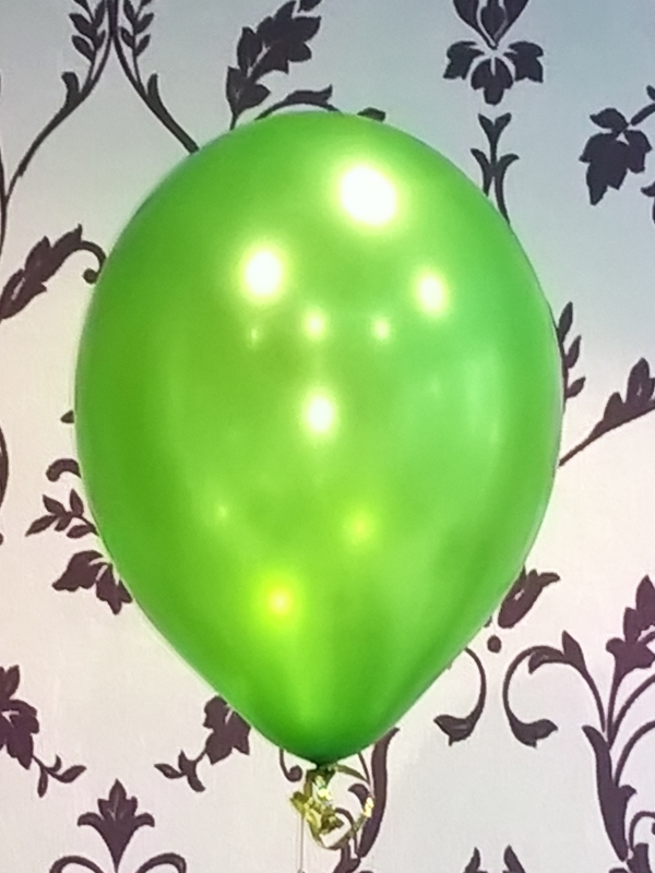 Гелиевые шарики Зелёный светлый металлик