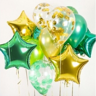 Воздушные шары "Зеленые свет"