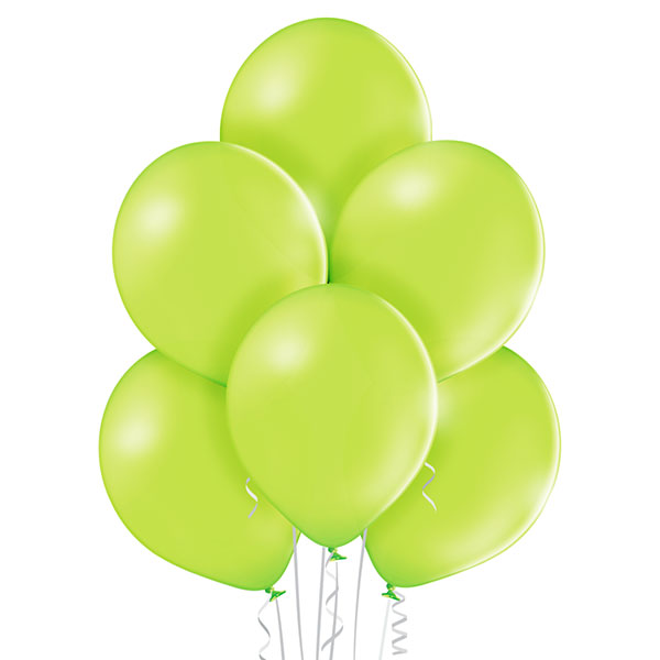 Гелиевые шарики Зелёный светлый металлик