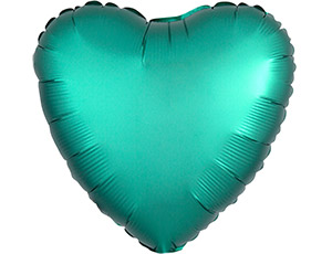 Шар сердце Сатин Jade