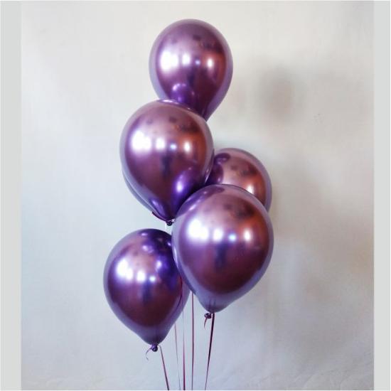 Гелиевые шарики фиолетовый хром