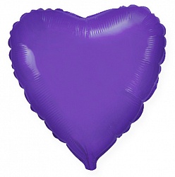 Шар сердце Фиолетовый