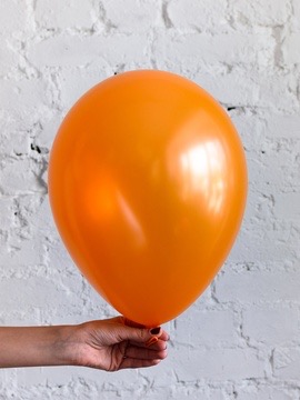 Гелиевые шарики Оранжевый металлик