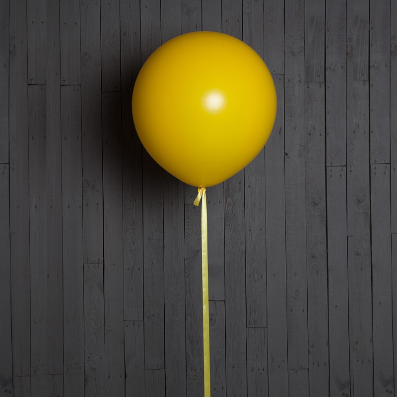 Большой гелиевый шар 45 см "Желтый"