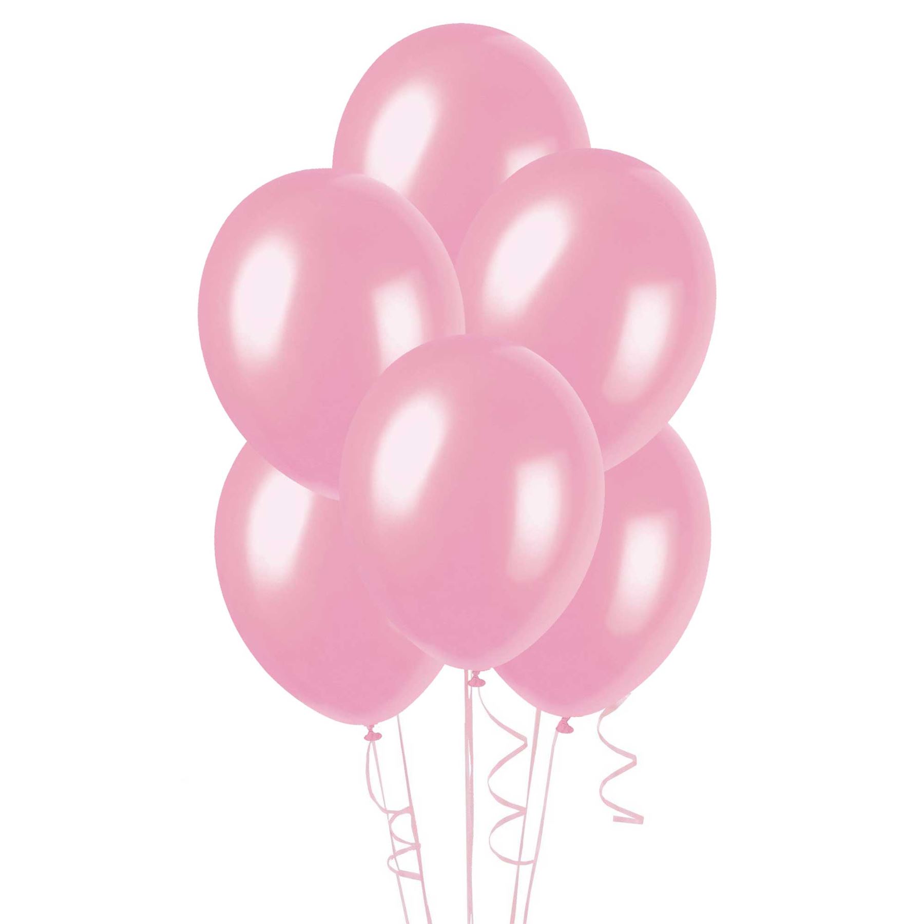 Гелиевые шарики Розовый металлик