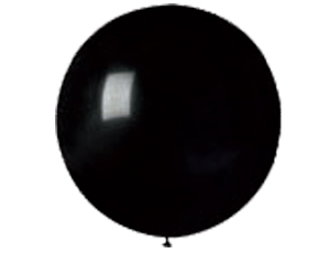 Большой шар 160 см Черный с гелием