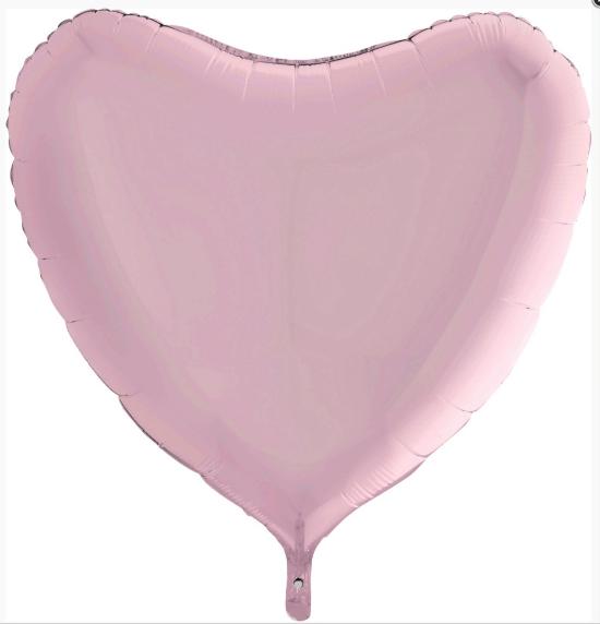 Шар в форме сердца 81 см "Розовый"