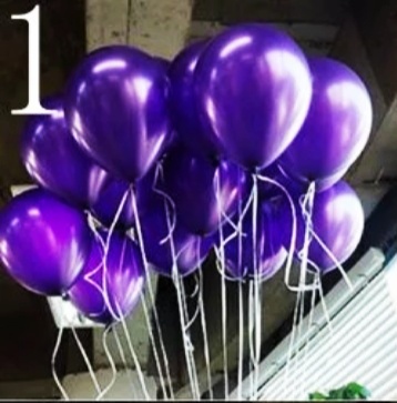 Гелиевые шарики Фиолетовый металлик