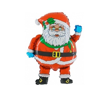 Фигурный шар Дед Мороз в очках