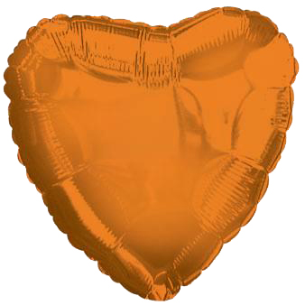 Шар сердце Оранжевый