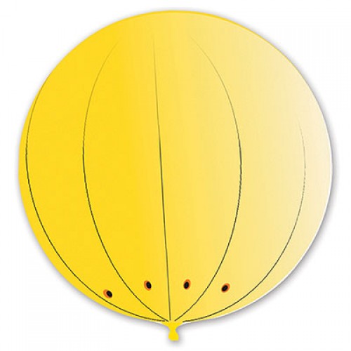 Большой шар 2,1 метра "Жёлтый" виниловый