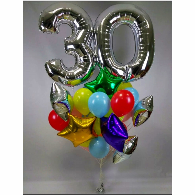Гелиевые шары "Мне 30 лет"