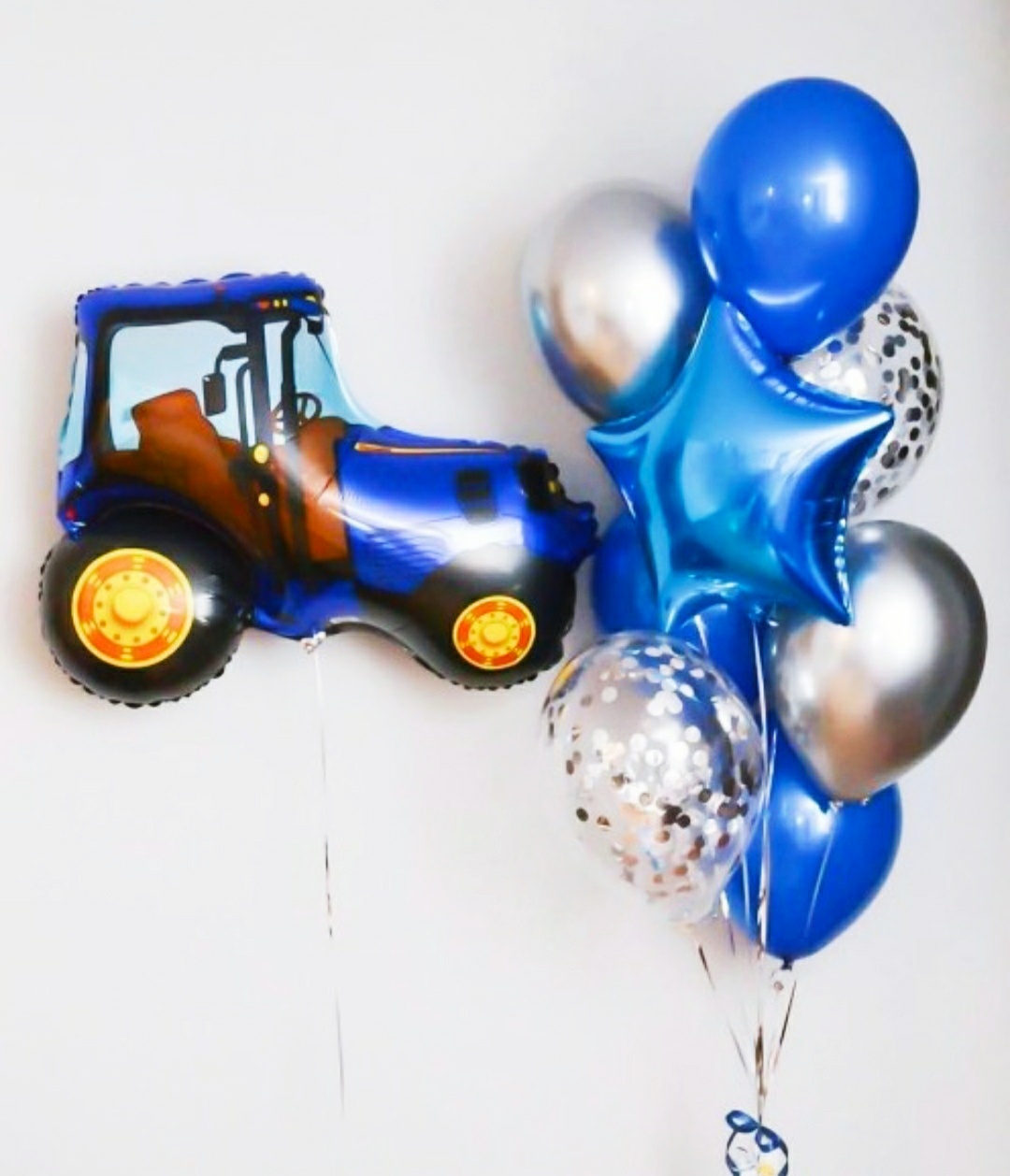 Гелиевые шарики Синий трактор