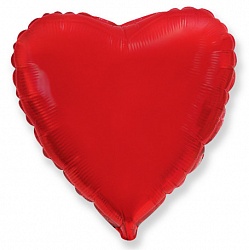 Шар с гелием красное сердце 46 см