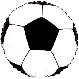 Фольгированный круг Футбольный Мяч