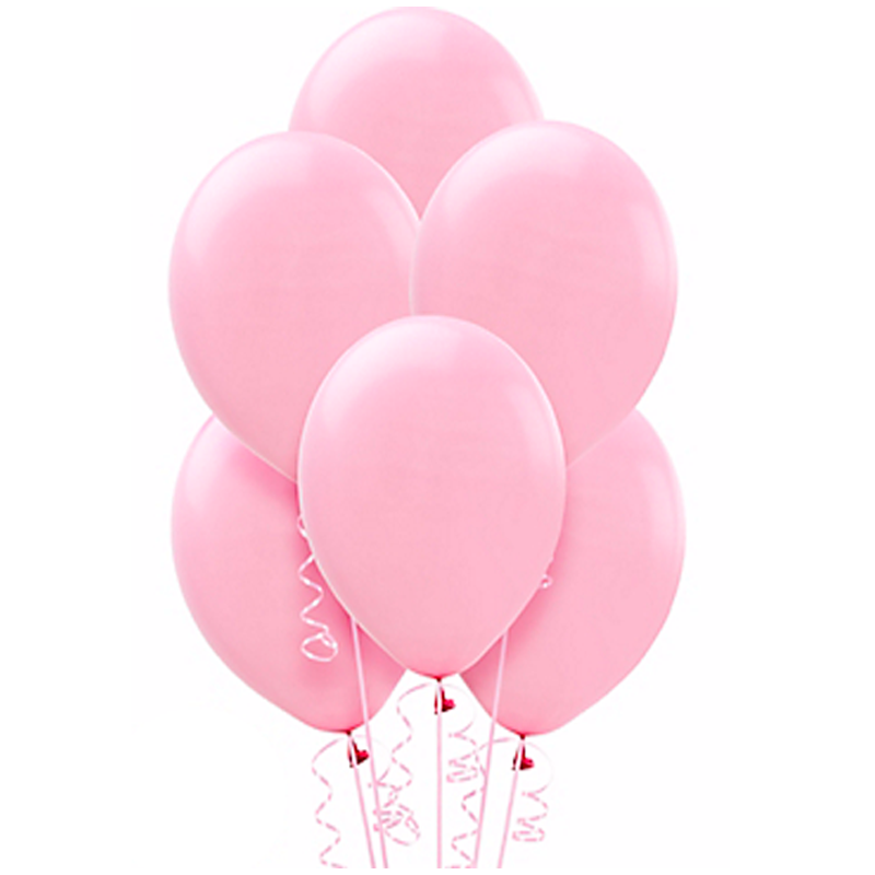Гелиевые шарики "Розовые" пастель
