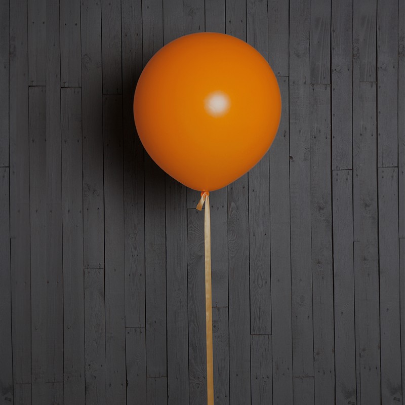 Большой гелиевый шар 45 см "Оранжевый"