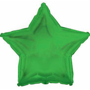 Шар с гелием Зеленая звезда 46 см