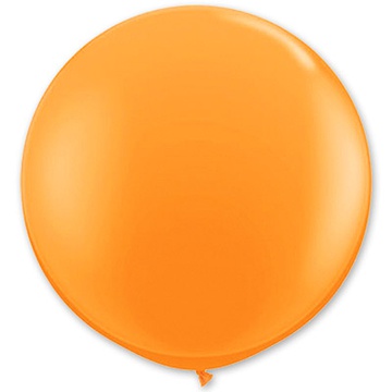 Большой воздушный шар из латекса 2,5 м. Оранжевый