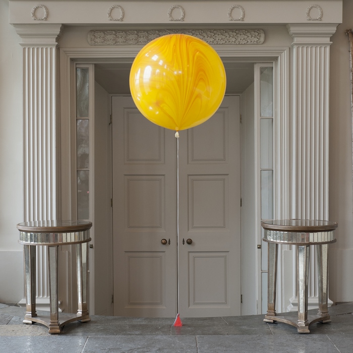 Большой гелиевый шар 90 см "Желтый Агат"