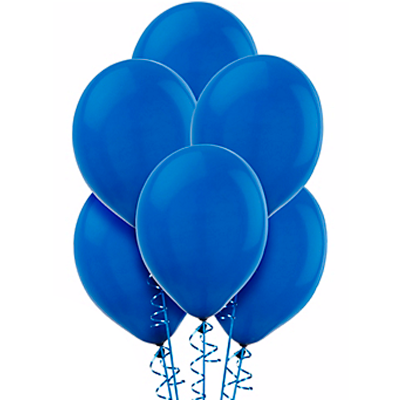 Гелиевые шарики "Синий" пастель