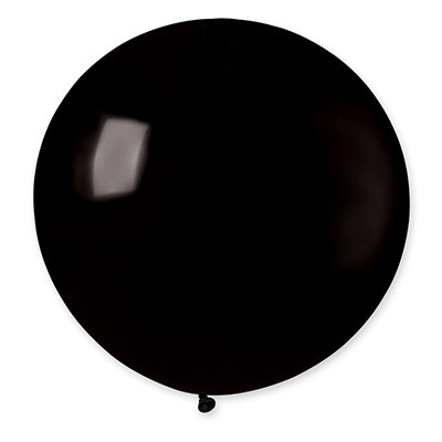 Большой гелиевый шар 60 см Черный